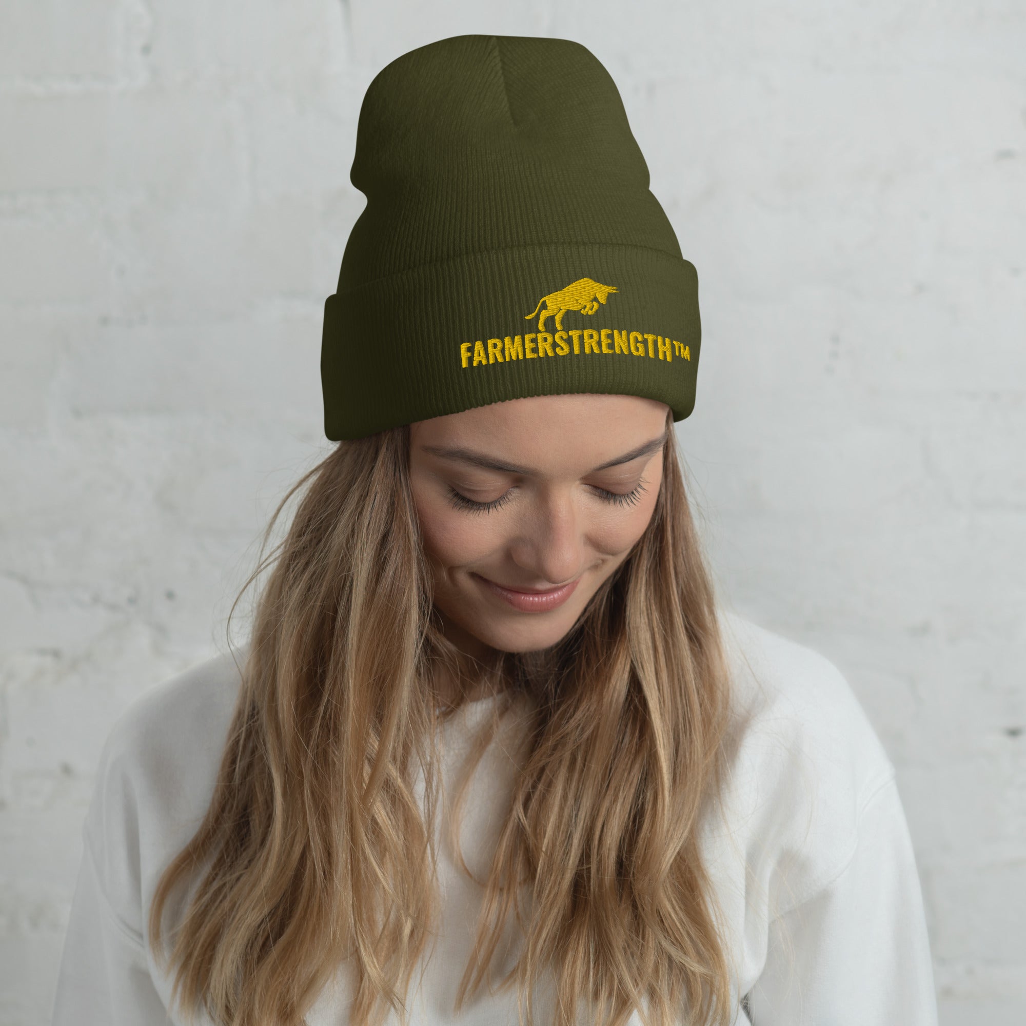 FARMERSTRENGTH™, farmer strength, cuffed beanie